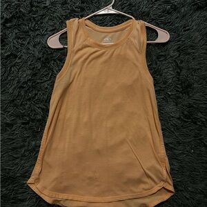 Athletic Works Tan Sleeveless Top